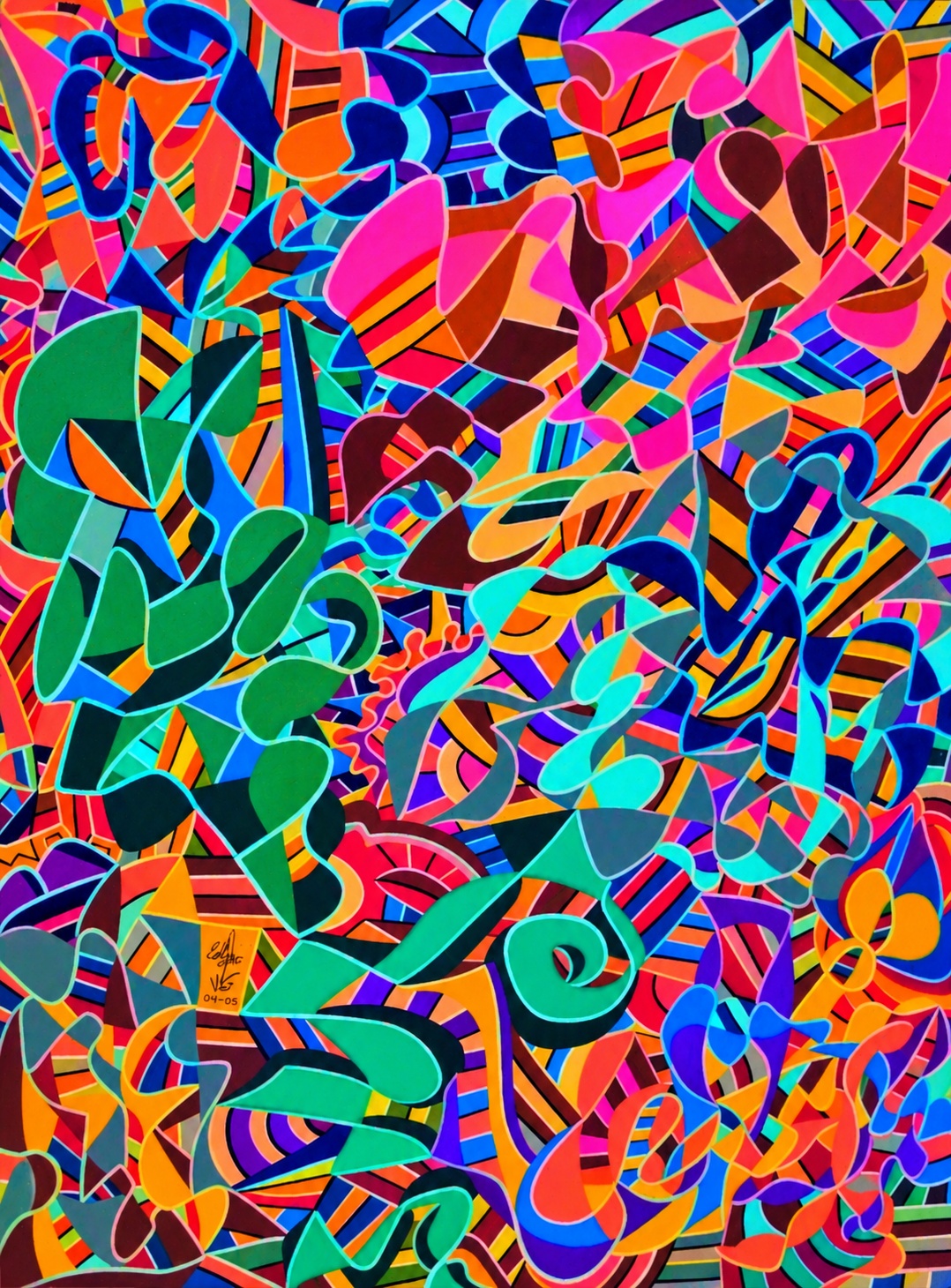 Walking into a Geometric Maze